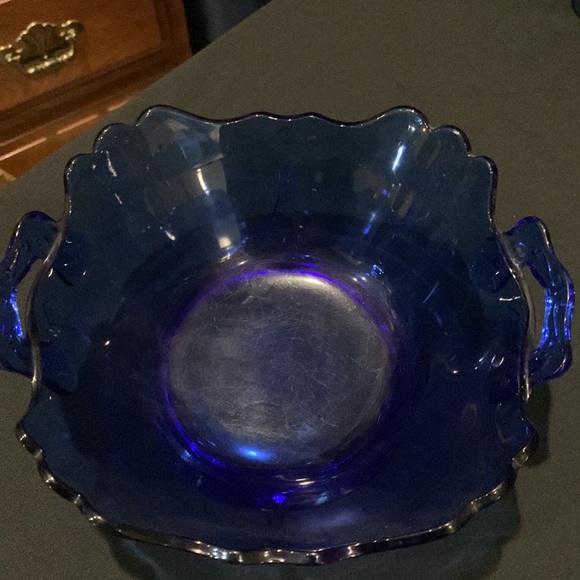 Beautiful Cobalt Blue Decorative Bowl - Picture 2 of 8
